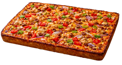 Chicken Taco Deep Dish Pizza