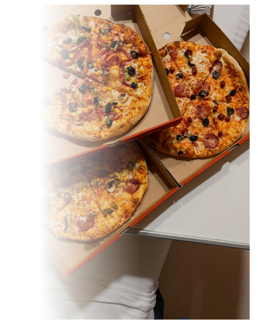 Howie's Pizza catering ordering process