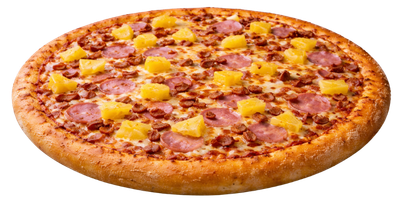 Tropical Hawaiian pizza